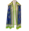 'Golfers Scarf in Chartreuse with Blue'