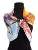 'Desert Sunrise' Silk Satin Scarf