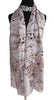 'Cappuccino' Silk Voile Scarf/Sash