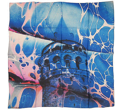 'Galata Tower' Silk Satin Scarf