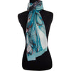 'Aquamarine Life' Cashmere Scarf