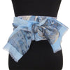 'Bosphorus' Cotton/Silk Scarf/Sash with Fringed Ends