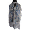 'Bosphorus in Light Blue' Cashmere Scarf