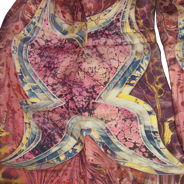 'Butterfly' Silk Voile Scarf