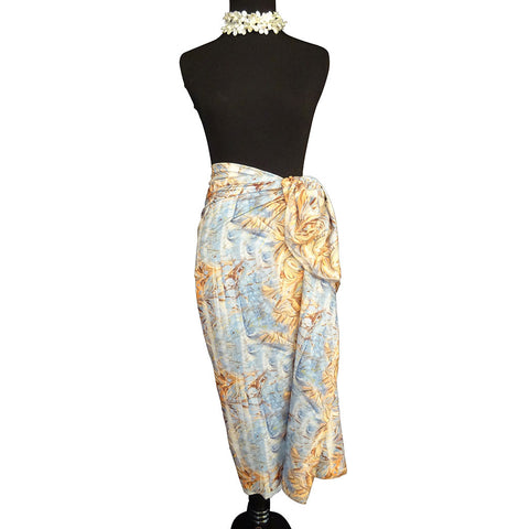 'Desert Sunset' Cotton Voile Pareo/Sarong