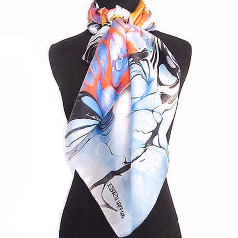 'Desert Sunrise' Silk Satin Scarf