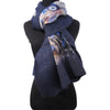 'Evil Eye' Silk/Wool Felt Wrap, Shawl, Scarf