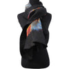 'Fire on The Mountain' Silk/Wool Felt Wrap, Shawl, Scarf