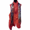 'Red Fragments' Silk/Wool Felt Wrap, Shawl, Scarf