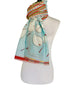 'Golf Roulette Scarf in Blue'