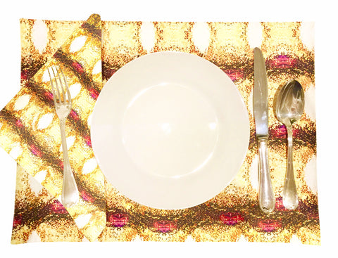 'London Jewel' Placemat and Napkin Set