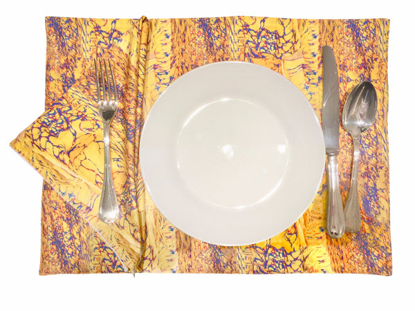 'Maize Maze' Reversible Placemat and Napkin Set