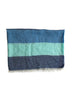 'Ombrello Scarf in Navy/Turquoise/Royal Blue'