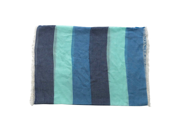 'Ombrello Scarf in Navy/Turquoise/Royal Blue'
