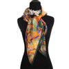 'Orange Grove' Silk Satin Scarf