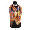 'Orange Grove' Silk Satin Scarf