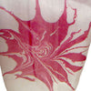 'Raspberry Swirl' 100% Silk Voile Scarf with Grey Border