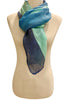 'Ombrello Scarf in Navy/Turquoise/Royal Blue'