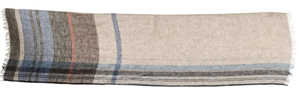 'Roundabout' in Sand Linen Scarf