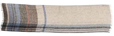 'Roundabout' in Sand Linen Scarf