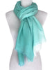 'Spearmint Ombre' Cotton/Silk Scarf