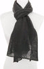 'Spiderweb' in Black Wool/Silk Scarf