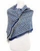'Fragmentini' Cotton/Silk Scarf in Denim