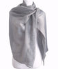 'Spiderweb' in Grey Wool/Silk Scarf