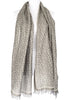 'Fragmentini' Cotton/Silk Scarf in Gold & Silver