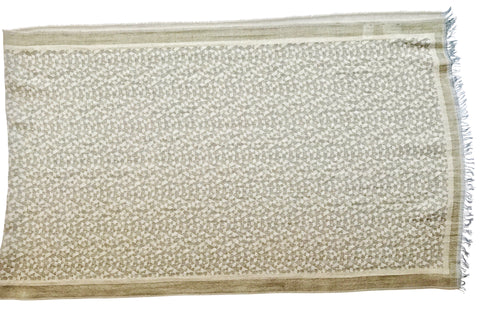 'Fragmentini' Cotton/Silk Scarf in Gold & Silver