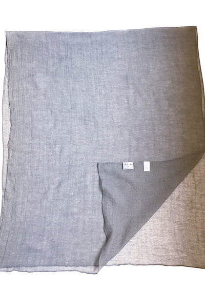 'Spiderweb' in Grey Wool/Silk Scarf