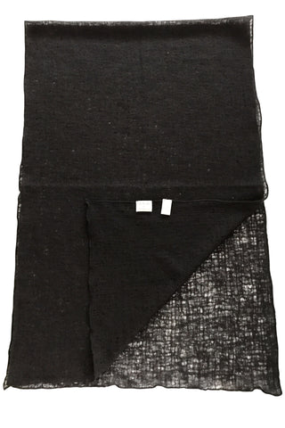 'Spiderweb' in Black Wool/Silk Scarf