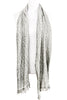 'Fragmentini' Cotton/Silk Scarf in Silver