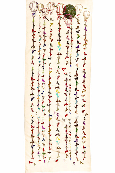 'Up Up and Away' Cotton Silk Scarf