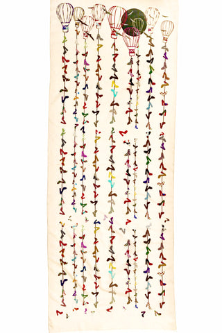 'Up Up and Away' Cotton Silk Scarf