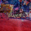 'Red Fragments' Silk/Wool Felt Wrap, Shawl, Scarf