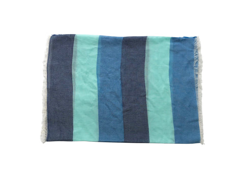 'Ombrello Scarf in Navy/Turquoise/Royal Blue'