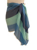 'Ombrello Scarf in Navy/Turquoise/Royal Blue'